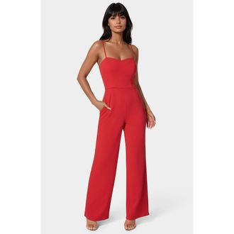 Bebe Womens Sweetheart Jumpsuit