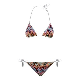Missoni Bikinis, female, Multicolor, Size: XS Bikini in zig-zag lace-effect viscose