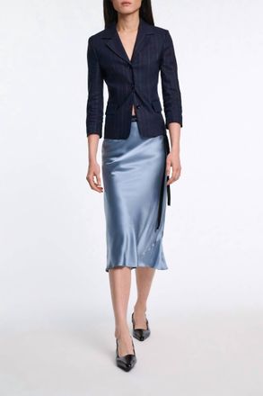 Dorothee Schumacher Sense Of Shine Skirt In Malachite