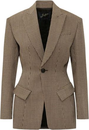 Seafarer Kora Blazer - Dames - Blazers - Beige - S - Leer - Jassen