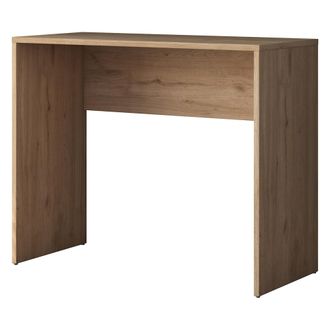 Dmora Escritorio Urio, Un Estante, Tono Del Estante Roble, Material De Tablero Melaminado, 90x40x73h Cm Marr&oacute;n Roble