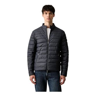 Guess Jassen, Heren, Blauw, S, Polyester, Transition Jacket