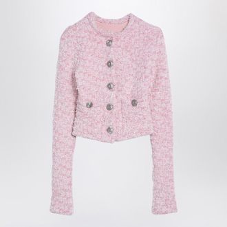 Balenciaga Blend Tweed Cropped Cardigan