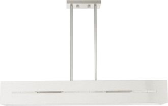 Livex Lighting Soma Nickel 4 Light Chandelier