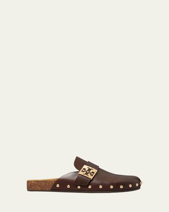 Tory Burch Mellow Leather Buckle Slide Mules