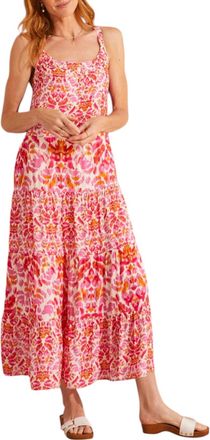 Tribal Sleeveless Maxi Dress In Amberglow