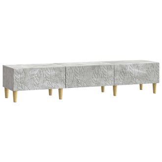 vidaXL Mueble De Tv 147 X 34,5 X 30 Cm Gris Hormig&oacute;n Vidaxl