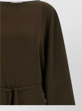 Alberto Biani kimono style dress belted waist slit