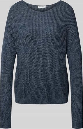 Christian Berg Strickpullover mit überschnittenen Schultern in Dunkelgrau, Größe XL