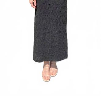 Esqualo Bubble Flower Skirt In Black