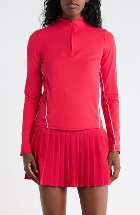 90 Degree by Reflex Tennis Interlock Half Zip Pullover in Spicy Red at Nordstrom Rack, Size X-Small