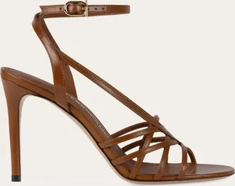 Ferragamo Women Strappy sandal Brown Size 10.5