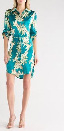 Tori Richard Lei of the Land Sheila Silk Dress in Deep Sea at Nordstrom Rack, Size X-Large