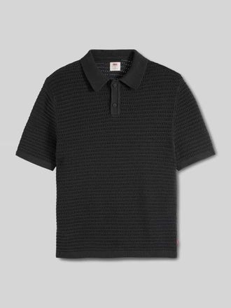 Levi's Regular Fit Poloshirt aus reiner Baumwolle in Black, Gr&ouml;&szlig;e XL