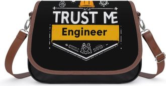 Generic Trust Me I Am An Engineer Womens Crossbody Bag Fashion Shoulder Handbags Message Tote Bag with Adjustable Strap