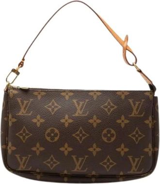 Louis Vuitton Pre-owned Shoulder Bags, female, Brown, Size: ONE SIZE Pre-owned Monogram Pochette