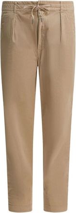 Ralph Lauren Beige Drawstring Pleated Pants