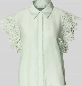 Copenhagen Muse Regular Fit Bluse mit Spitzenbesatz Modell MOLLY in Lind, Gr&ouml;&szlig;e XL
