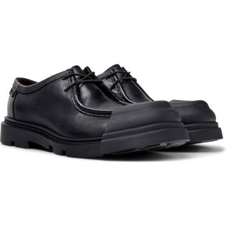 Camper Junction Cap Toe Penny Loafer in Black Black at Nordstrom, Size 37