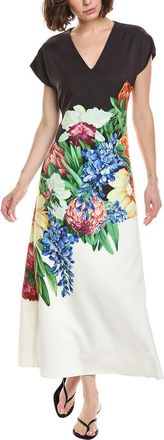 Elie Tahari The Iris Spring Meadow Maxi Dress