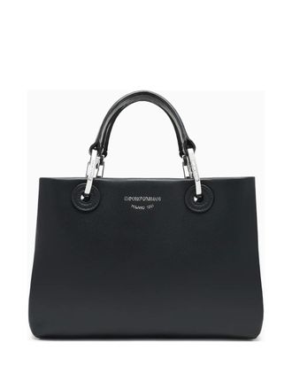 Emporio Armani MyEA top-handle leather bag - Black