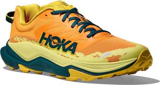 Hoka One One Trailrunningschuh HOKA ONE ONE TORRENT 4, Herren, Gr. 42, sun coral, blau twilight, Synthetik, Textil, Schuhe Trailrunningschuh