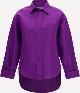 Balenciaga Camicia asimmetrica in cotone Woman 36