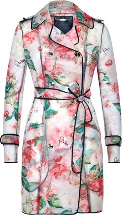 Philipp Plein Trench coat Flowers