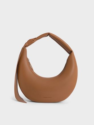 Charles & Keith Mini Toni Knotted Crescent Hobo Bag