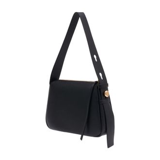 Tory Burch Womens Shoulder Bag Black Calfskin