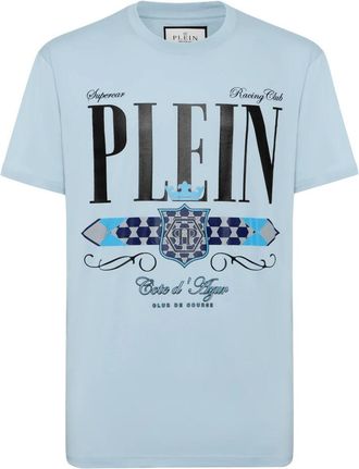 Philipp Plein T-shirt Ronde Hals - Heren - T-shirts - Blauw - S - Katoen - Tops