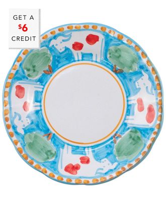 Vietri Vietri Campagna Mucca Salad Plate With $8 Credit