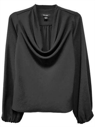 Karen Kane Womens Cowl Neck Top In Black