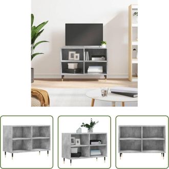 vidaXL Mobile TV Grigio Cemento - Mobile Porta TV Grigio Cemento 69,5x30x50 cm Legno Multistrato