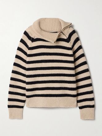 Nili Lotan Pullover In Cashmere A Righe Raelynn - Neutri