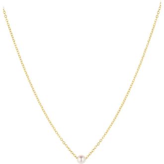 Set & Stones Claire Pearl Necklace in Gold at Nordstrom, Size 16