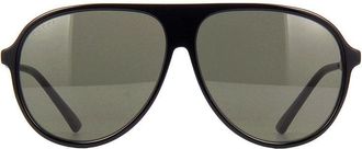Gucci Aviator Full Rim Sunglasses - Black