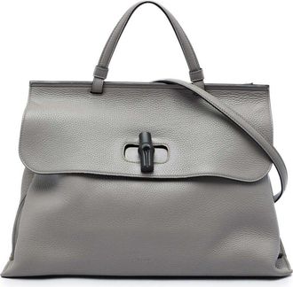 Gucci Pre-owned Gucci Large Calfskin Bamboo Daily Satchel Ladies IZFKRM0OJ0Z6DKWJ