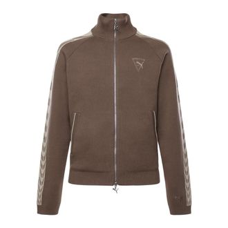 Puma T7 Knit Jacket - Heren - Trainingsjackets - Bruin - L - Katoen - Fitness
