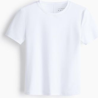 H&M Sport-T-Shirt mit SoftMove - Weiss