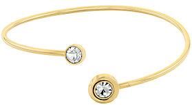 Calvin Klein Pulsera de cristal y acero ba&ntilde;ado en oro