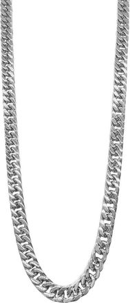 Adornia Water Resistant Cuban Chain Necklace in Silver at Nordstrom Rack
