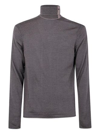 Emporio Armani turtleneck wool sweater - Neutrals