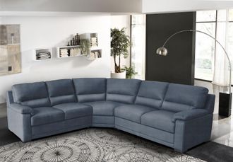 Egoitaliano Ecksofa »Doris, modernes Designerecksofa in hochwertigen Microfaserqualitäten« edle Detailverarbeitung, wahlweise fleckenabweisend oder in Lederoptik