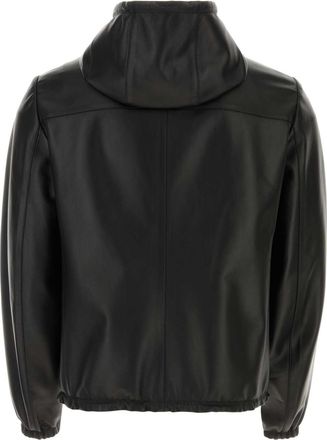 Prada Mens Leather Jacket Black Lambskin Poliammidericiclat