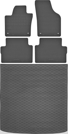 OEM Juego De Alfombrillas De Goma Para Coche Y Maletero Para Seat Alhambra Van (2010-2018)