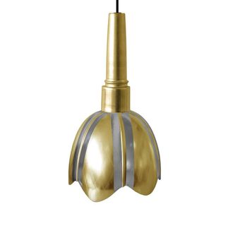 Tosel Suspensi&oacute;n vidrio oro D18 cm