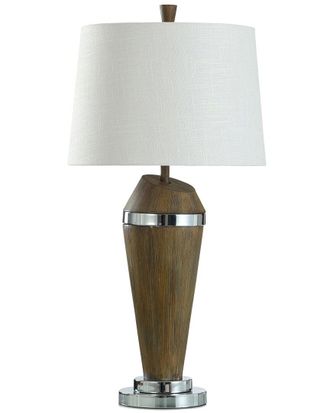 StyleCraft Stylecraft Table Lamp Mid Century Modern Faux Wood Finish