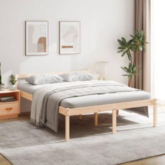 vidaXL Senior Bed without Mattress 160x200cm Solid Wood Pine vidaXL