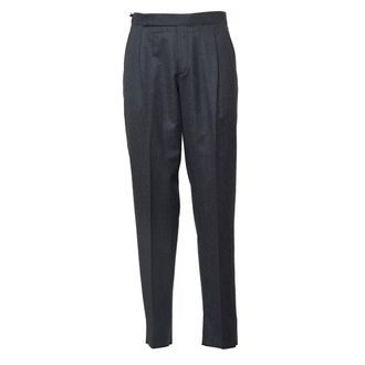 Caruso Single Pleat Wool Trousers